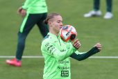 Entrenamiento de la selección boliviana de fútbol