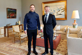Denmark's King Frederik meets with Greenland's new Prime Minister Jens-Frederik Nielsen in Copenhagen