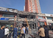 Restaurant fire in Liaoyang