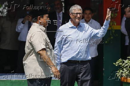 Microsoft co-founder and former CEO Bill Gates visits in Jakarta
