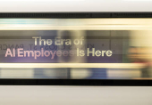 AI advert on London underground