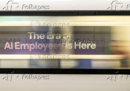 AI advert on London underground