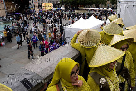 'Eid on the Square' celebrations in Trafalgar Square, London