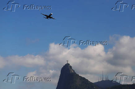 Movimentação de aeronaves no Rio de Janeiro.