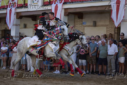 El Carpio de Tajo (Toledo) celebra sus tradicionales carreras de caballos enjaezados