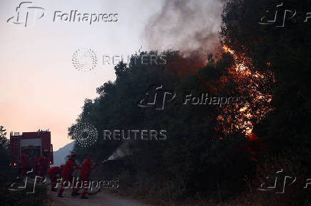Wildfire in Albania