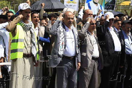 Pro-Palestinian rally in Sana'a