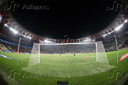 Partida entre Flamengo x Internacional RS pelas oitavas de final da Libertadores no Maracanã.