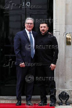 British PM Starmer and Ukrainian President Zelenskiy meet in London