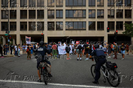 U.S. President Trump deploys the National Guard and federalizes the Metropolitan Police Department, in Washington, D.C.