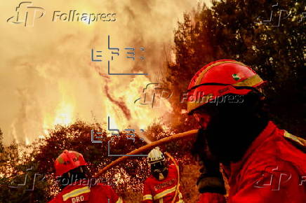 Incendio forestal en Portugal
