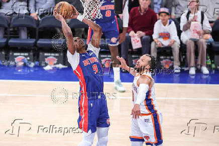 NBA: Playoffs-Detroit Pistons at New York Knicks