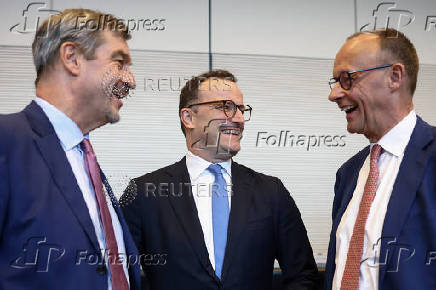 CDU and CSU parliamentary Bundestag fraction meeting