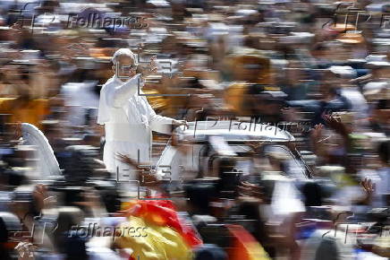 Pope Leo attends his weekly general audience