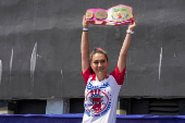 2025 Nathan's Famous International Hot Dog Eating Contest in New York City