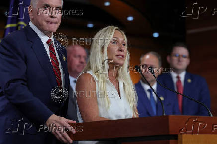House Republican Study Committee members hold a press conference against hateful political rhetoric on Capitol Hill in Washington