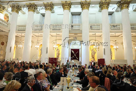 Annual Mansion House dinner in London