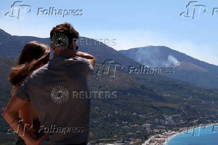 Wildfire in Albania