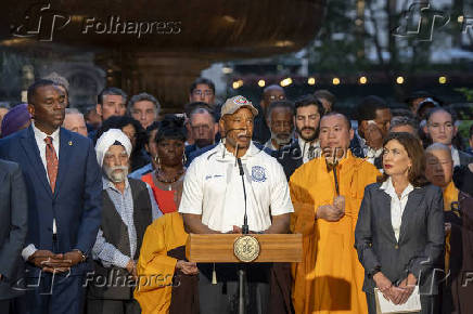 Vigília de oração multirreligiosa em homenagem às vítimas do tiroteio em Midtown Manhattan, Nova York, EUA - 29 de julho de 2025