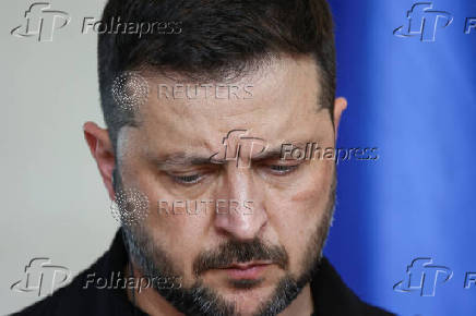 German Chancellor Merz speaks to the media, in Berlin