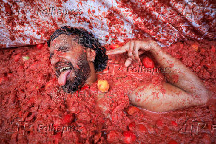 The annual 'La Tomatina' food fight festival, in Bunol