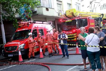 Incêndio na rua riachuelo centro do rio de janeiro.