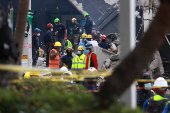 Aftermath of the Jet Set nightclub roof collapse, in Santo Domingo