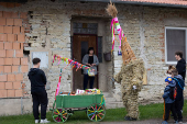 Easter celebration of 'Marching Judas' in Czech village of Stradoun
