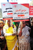 Labour Day protest in Hyderabad