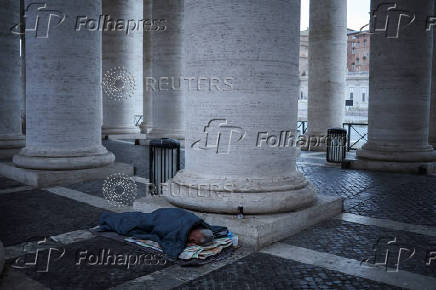 St. Peter's Square ahead of the conclave to elect the next pope as seen from Rome