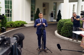 US Transportation Secretary Sean Duffy speaks to the media at the White House