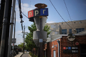 The National Public Radio West office is pictured in Culver City