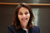 Cecile Cabanis, Chief Financial Officer of the LVMH Group, attends a hearing at the National Assembly, in Paris