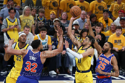 NBA: Playoffs-New York Knicks at Indiana Pacers