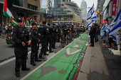 Protest outside the Israeli consulate in Toronto