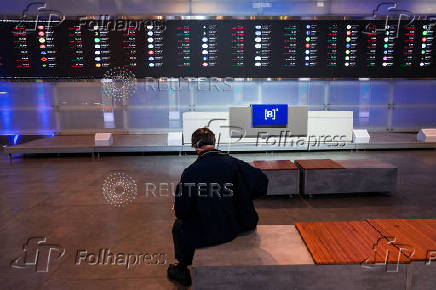 Market indices fluctuate at B3 Exchange in Sao Paulo