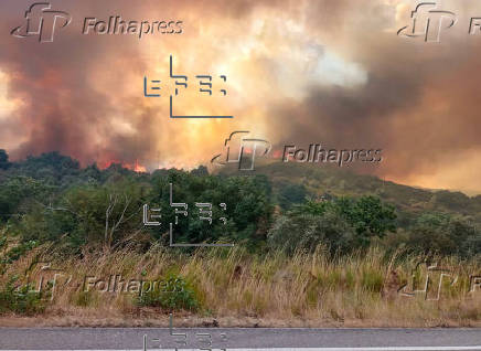 Incendio en Las Médulas
