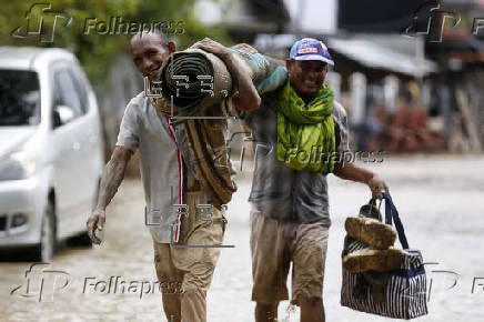 Aftermath of floods and landslides that killed hundreds people in Sumatra